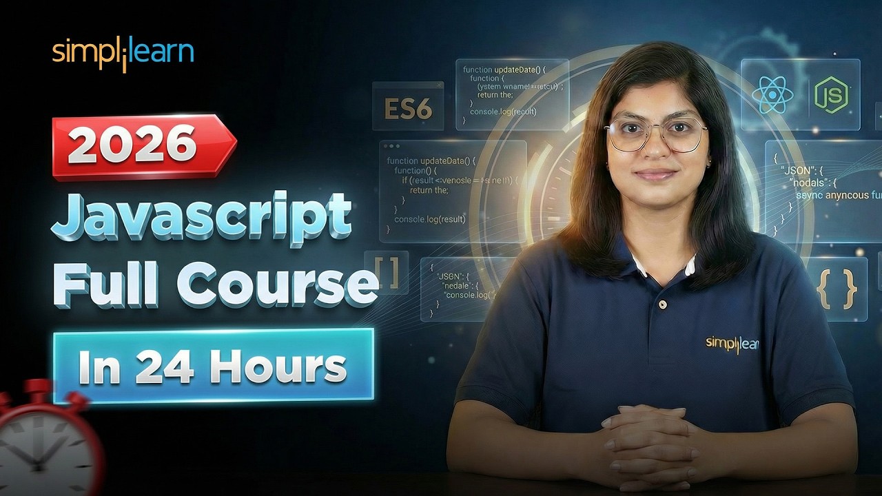 JavaScript Full Course 2026 | JavaScript Tutorial For Beginners ...