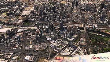 3D environment simulation virtual city model of Melbourne-aero3Dpro