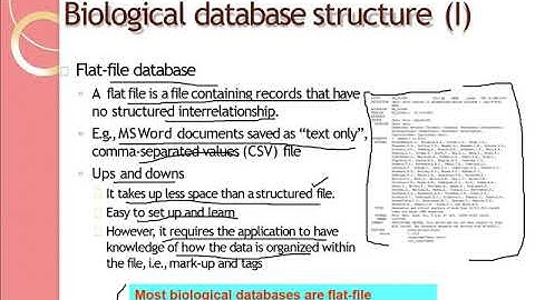 Biological databases(1)| Explained| Computational database