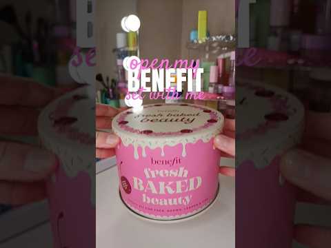 OPEN MY BENEFIT SET WITH ME | 🩷🍒🍰 | #makeup #benefit #beauty #boots  @benefitcosmetics