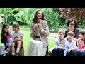 Kate Middleton outdoor learning with children in Italy on royal visit