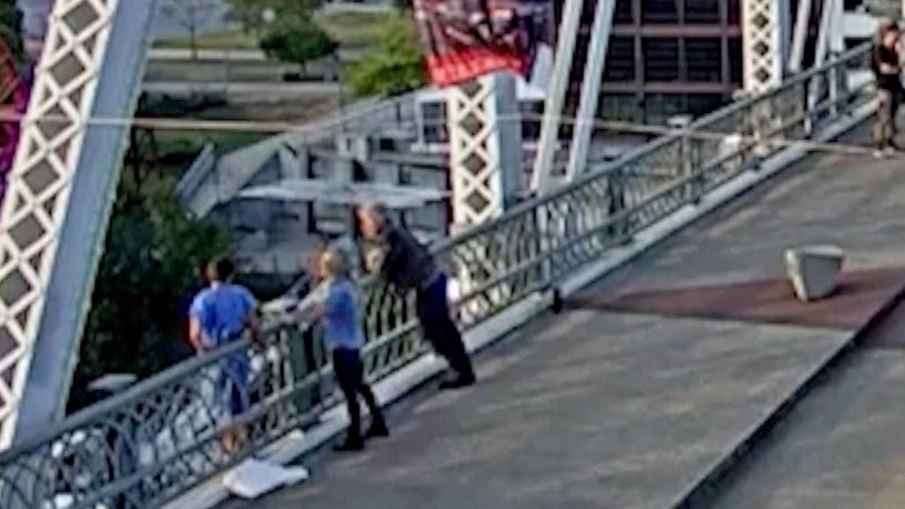 Jon Bon Jovi Helps Save Woman from Jumping Off Nashville Bridge - YouTube