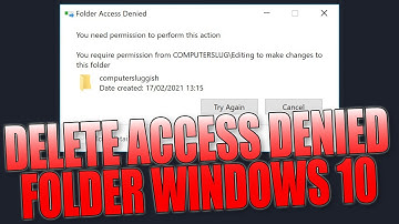 How To EASILY Delete An Access Denied Folder In Windows 10 Tutorial