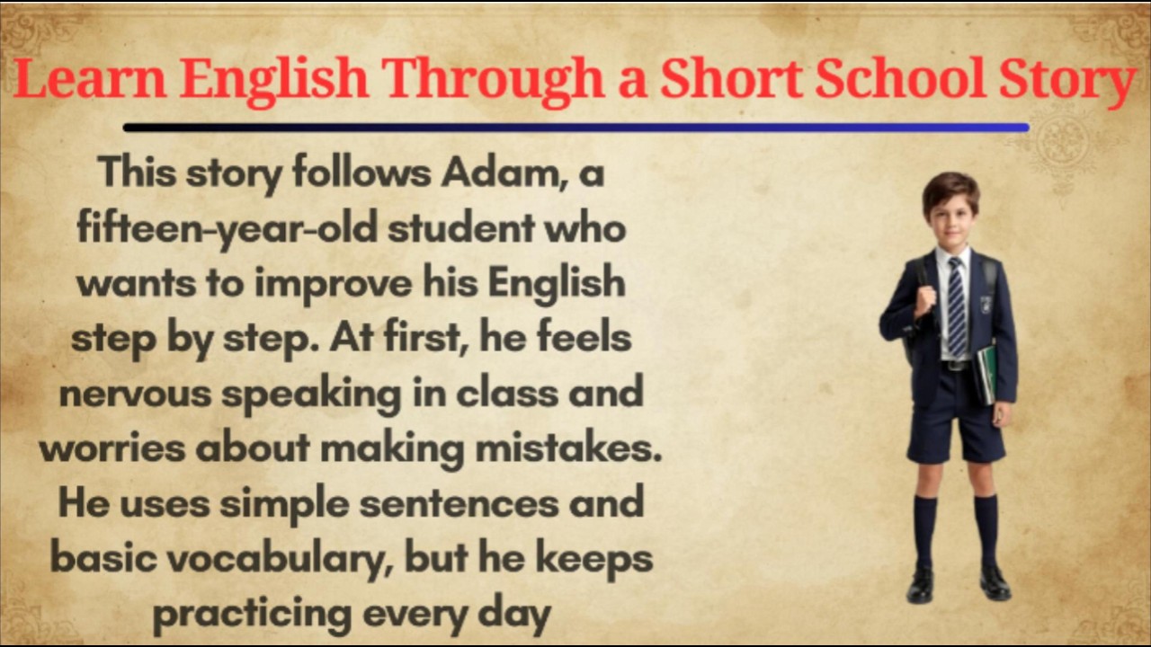 Learn English Through a School Story | From Beginner to Confident Speaker