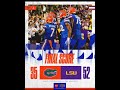 LSU Smoke The Gators 52-35; Defense Gives Up 700+ Yards