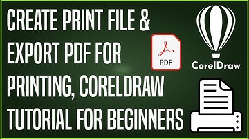Create Print file & export PDF for Printing, Coreldraw Tutorial for Beginners  by @learnwithdaya