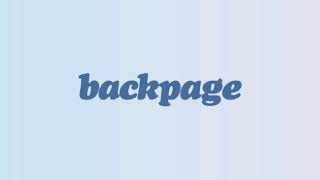 Backpage (Prod. JohnxProd x Bobby Venturi)