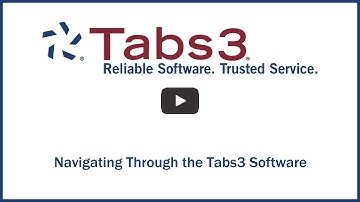 Navigating Through the Tabs3 Software