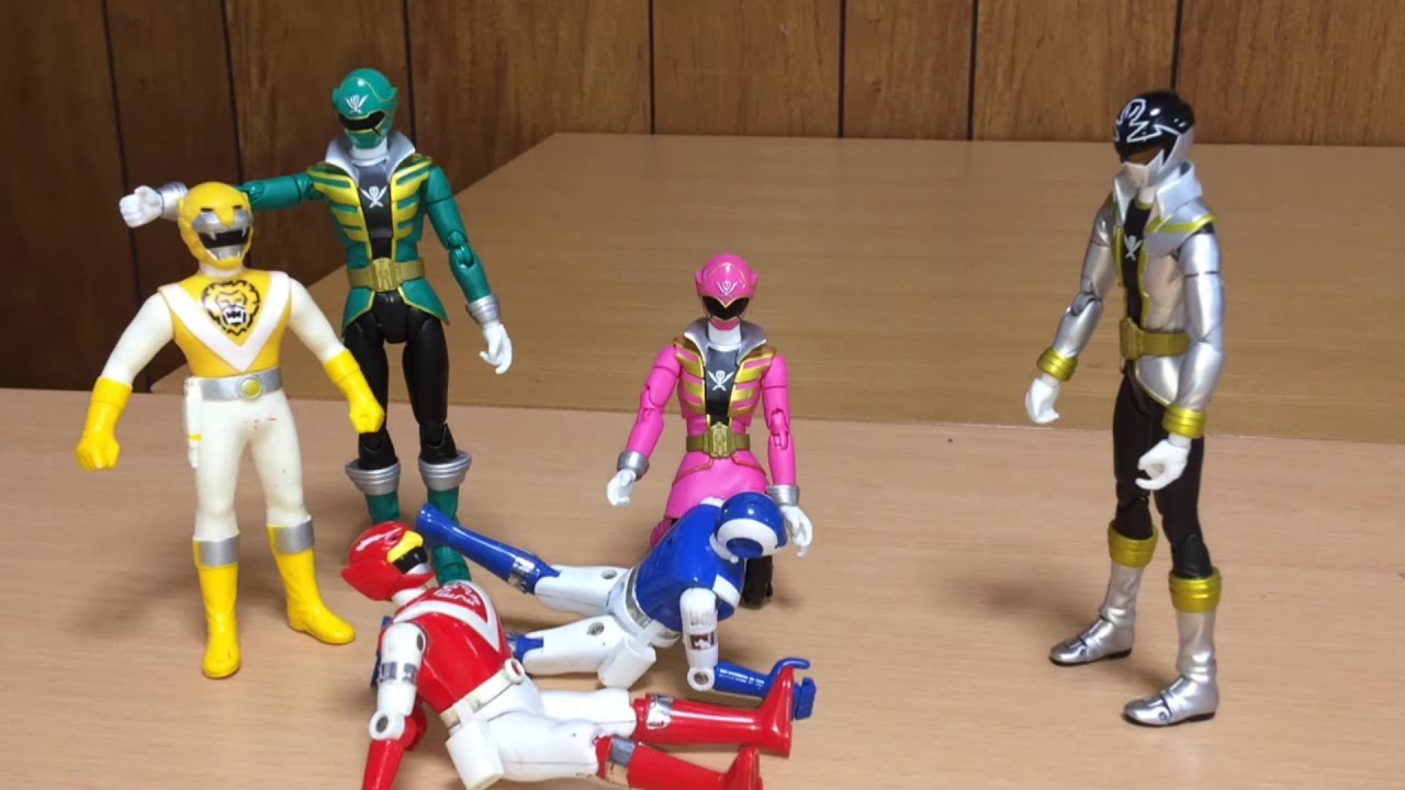 海賊戦隊ゴーカイジャー 第25話 疾風流忍者と宇宙忍者登場 強敵サンダールjrとサタラクラjr 劇中シーンを再現 前田動画 Power Rangers Super Megaforce Ep25 Youtube