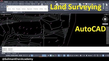 Land surveying | how to draw contour map in AutoCAD