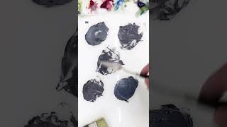 Comparing 5 Blacks in Oil Colors