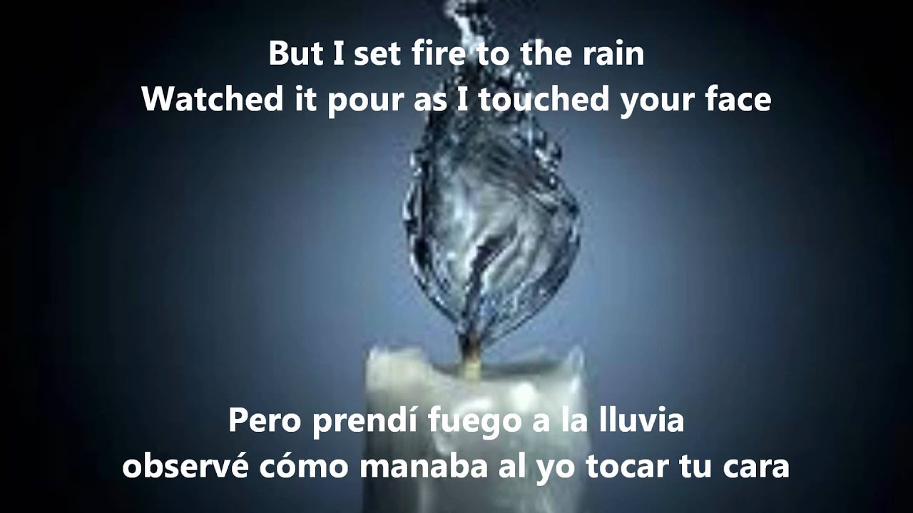Adele Set Fire To The Rain Subtitulos Ingles Espanol Youtube