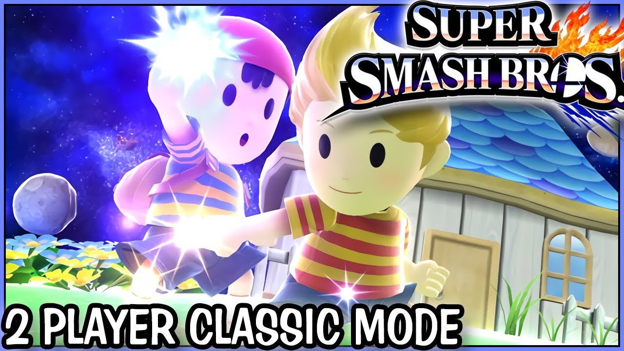 CLASSIC MODE 9.0 NESS AND LUCAS 2 PLAYER COOP Super Smash Bros Wii U  - DarkLightBros