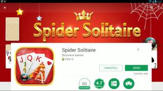 Spider Solitaire by Shoreline Games  (Android) screenshot 5