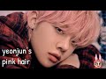 yeonjun’s pink hair
