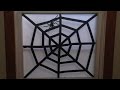 Easy Spider Web Halloween Decoration Craft