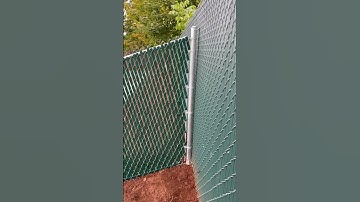Bias Cut Chain Link Fence Slatted Wire #shorts