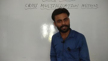 Linear equations in two variables (cross multiplication method)