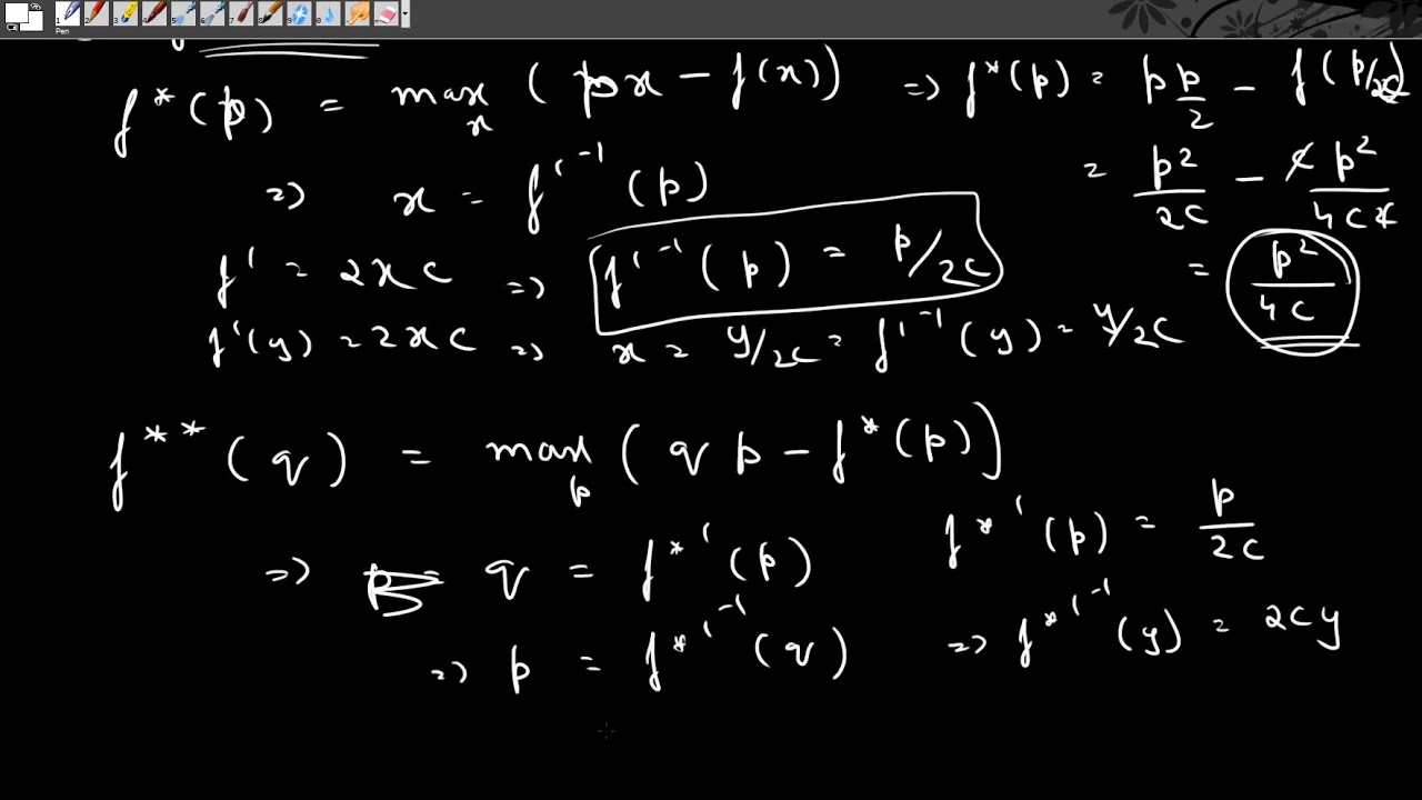 M L 8 : The Legendre Transform - Part 4 : Examples and Remarks - YouTube