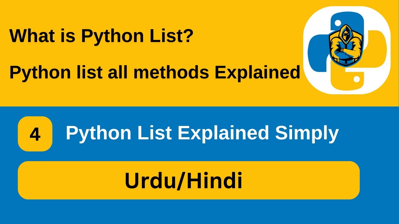 What Is a Python List? All Methods Explained Simply - YouTube