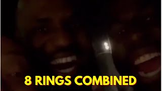 Lebron James And Draymond Green Hanging Out To Let Everyone Know Their 8 Rings Combined