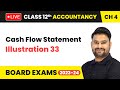 Cash Flow Statement - Illustration 33 | Class 12 Accountancy Chapter 4 | LIVE