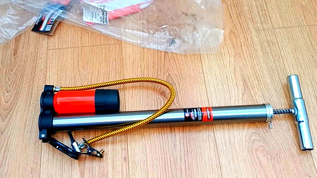 Hand pump with pressure gauge (Elegant) EL 100351 Насос ручний металевий Elegant 100351