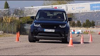 Land Rover Discovery 2017 - Maniobra de esquiva (moose test) y eslalon | km77.com