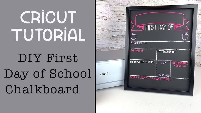 First Day of School Board By Svg Cuttables