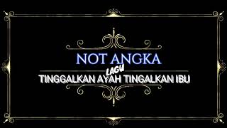 Download Lagu NOT ANGKA LAGU TINGGALKAN AYAH TINGGALKAN IBU MP3