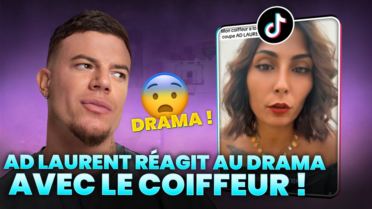 AD LAURENT RÉAGIT À LA SAUCE AVEC LE COIFFEUR 😱