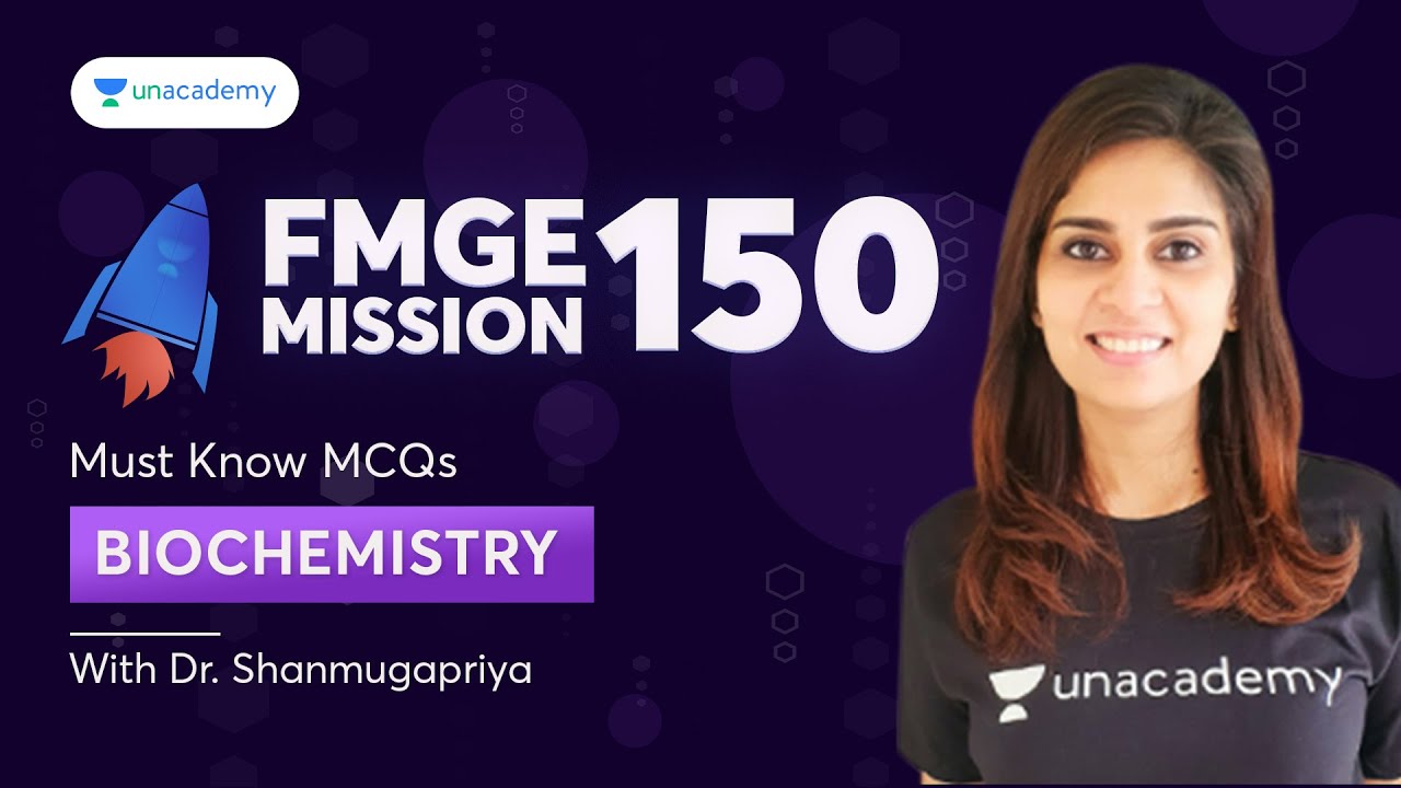 Mission 150: FMGE July 2023, Biochemistry MCQs | Dr. Shanmugapriya