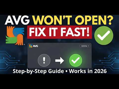 How to Fix AVG Antivirus NOT Opening on Windows PC (UI Failed to Load ...