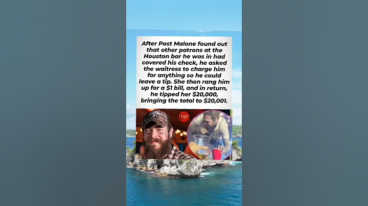 Post Malone Tips $20,000 on $1 Bill After Fans Pay His Tab #classicart #shorts #postmalone #fyp #yt