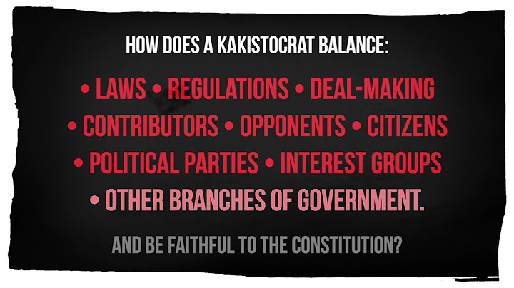 Reform the Kakistocracy: Rule by the Least Able or Least Principled Citizens by William L. Kovacs