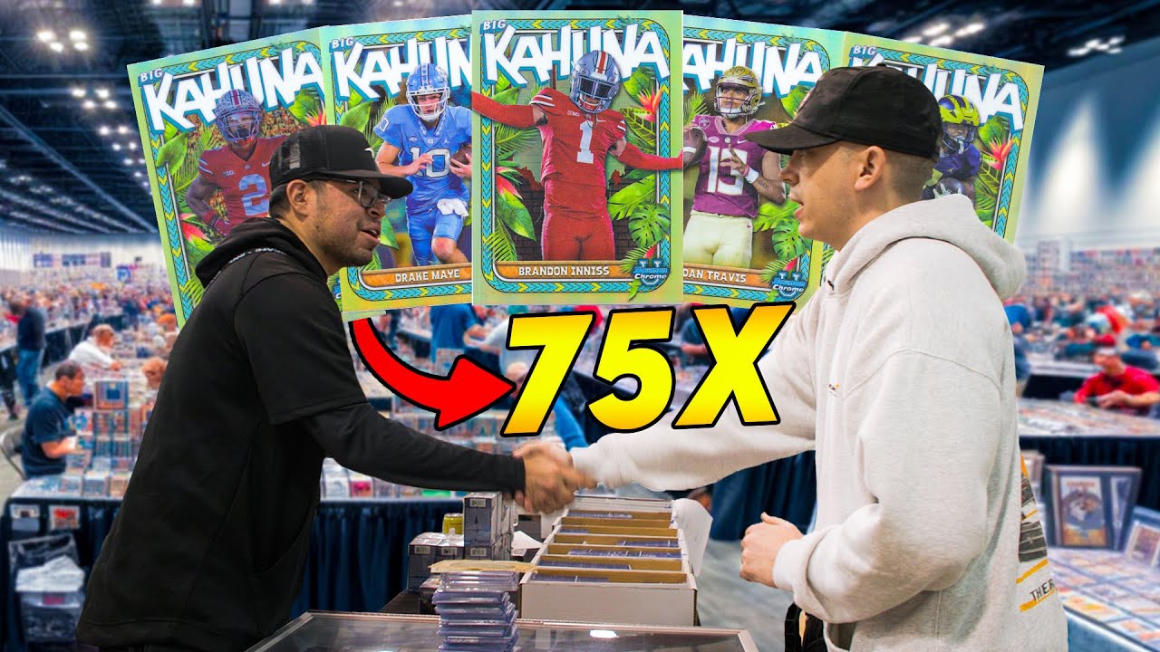 I Bought 75x CASE HITS From One Table At A Card Show! 😱