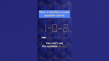 Fix the equation 1-0=2 by moving 2 sticks #shots #puzzles #logicpuzzles #mathspuzzle #hindipuzzles