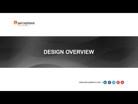 iPerceptions | How to design a survey? Overview