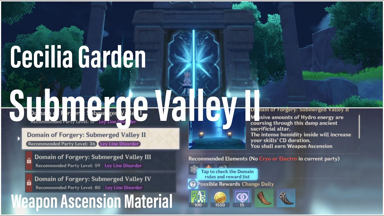 Submerge Valley II | Weapon Ascension Material Cecilia ...