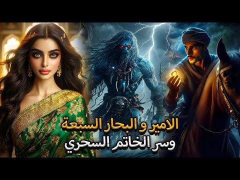 قصة الأمير عبر البحار السبعة لإنقاذ الأميرة س لطانة سر الخاتم السحري والجزيرة المفقودة