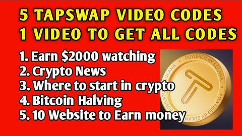 Tapswap daily video code | watch Tapswap daily video code| Tap swap dayli video code #tapswap #code