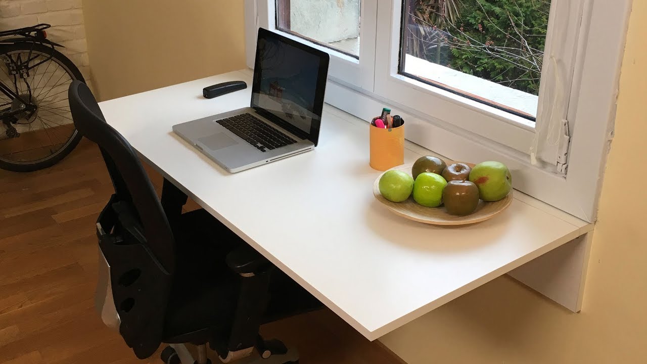 Escritorios flotantes para espacios pequeños, banco de trabajo montado en  la pared, escritorio de computadora para estudio, estantería, cocina