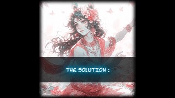 The Solution 🥰 | Lord Krishna 4k Edit | #trending #edit #shorts #viral #krishna #god #hindu #lord