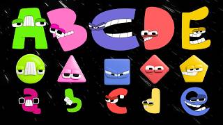 ABC Song | Colorful Uppercase And Lowercase Alphabet Lore  Characters | Easy Learning with Shapes