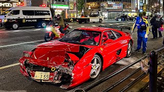 Supercar Disaster in Tokyo: Ferrari Smashes into Maybach