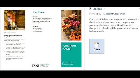 How to Create a Brochures Using Word 2013/2016
