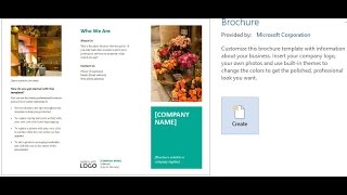 How to Create a Brochures Using Word 2013/2016