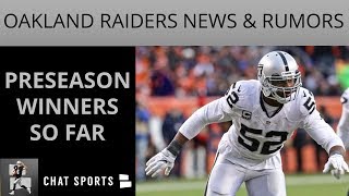 Oakland raiders rumors: khalil mack to lions, navorro bowman latest &
preseason winners