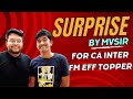 Surprise for my student 😍 | Unacademy FM EFF Subject Topper