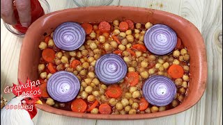 Baked chickpeas by Grandpa Tassos